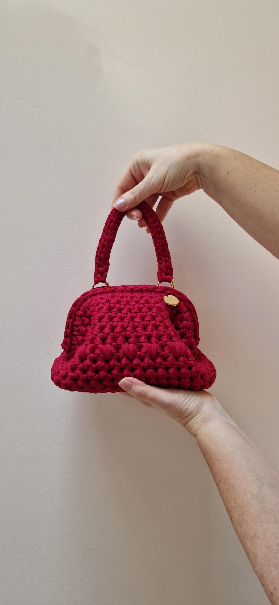 Bimba Small Clutch Bag - Wine Red