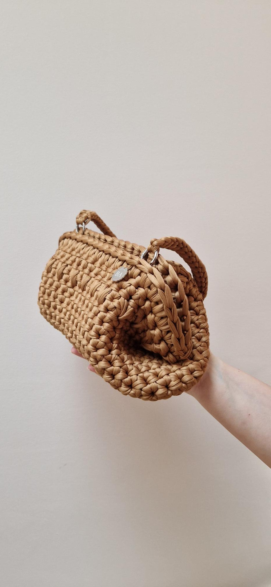 Baguette Large Clutch Bag - Camel Brown