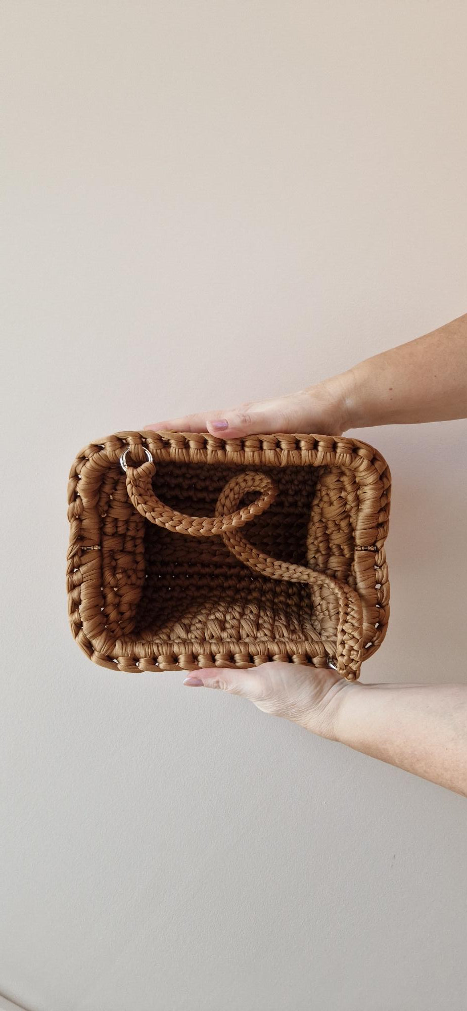 Baguette Large Clutch Bag - Camel Brown