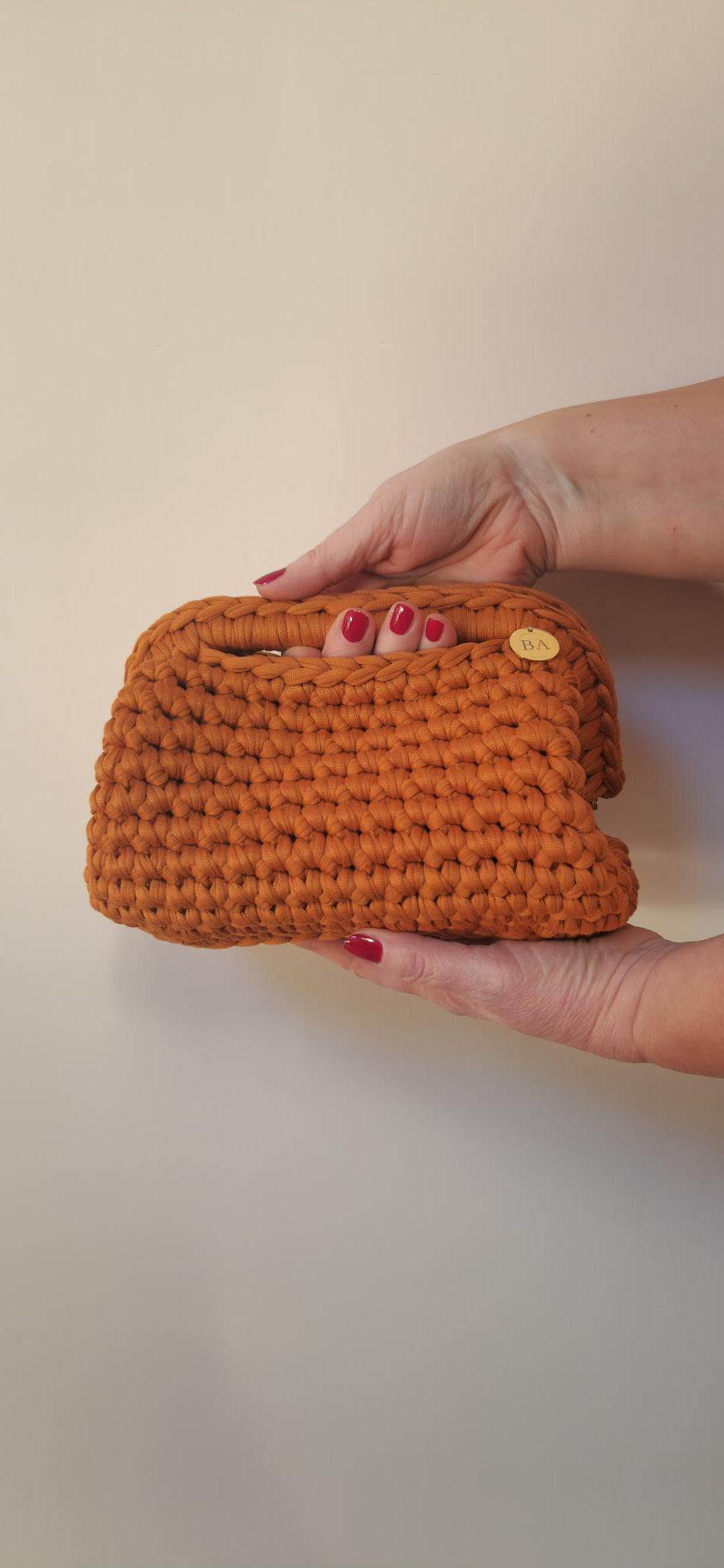 Bimba Medium Clutch Bag - Pumpkin