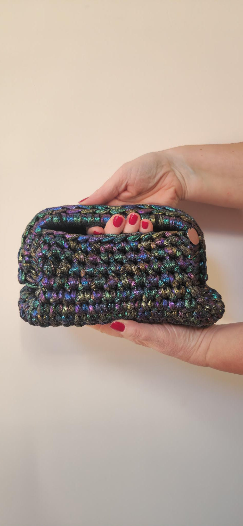 Bimba Medium Clutch Bag - Sparkling Black