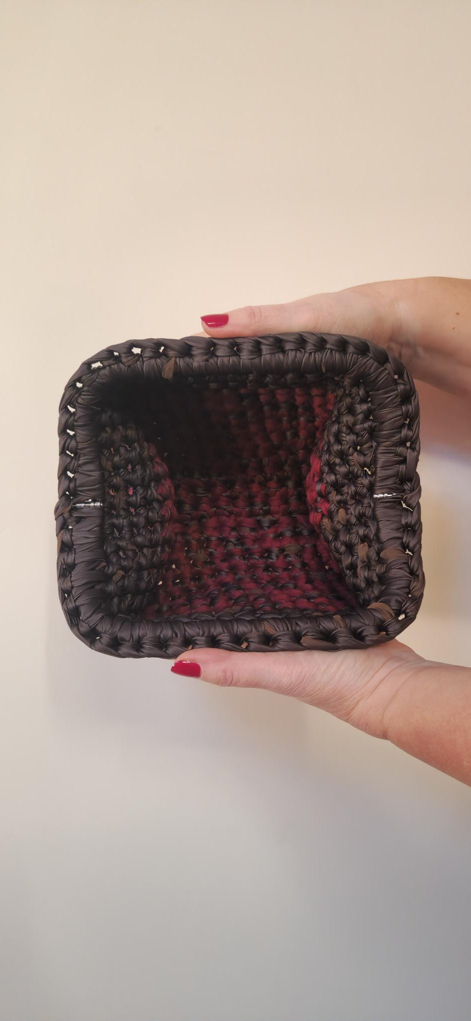 Bimba Medium Clutch Bag - Brown & Burgundy