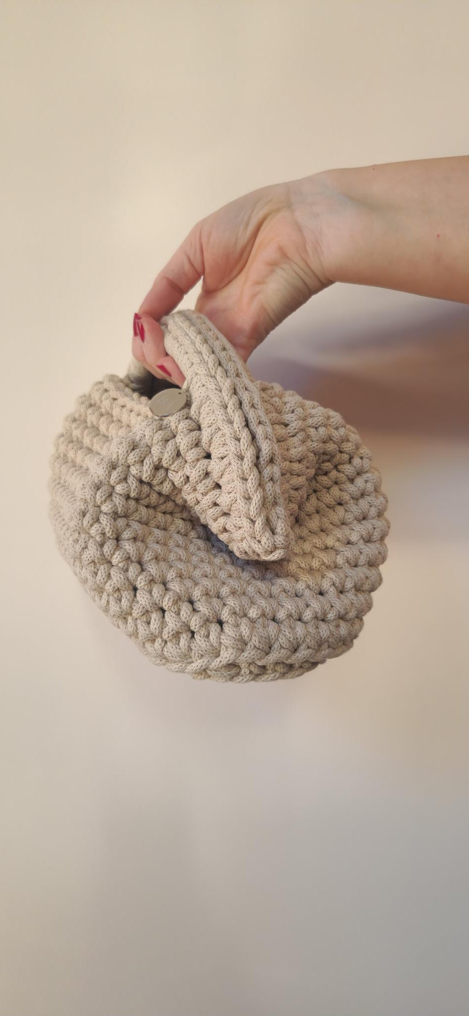 Arabella Large Clutch Bag - Warm Cream