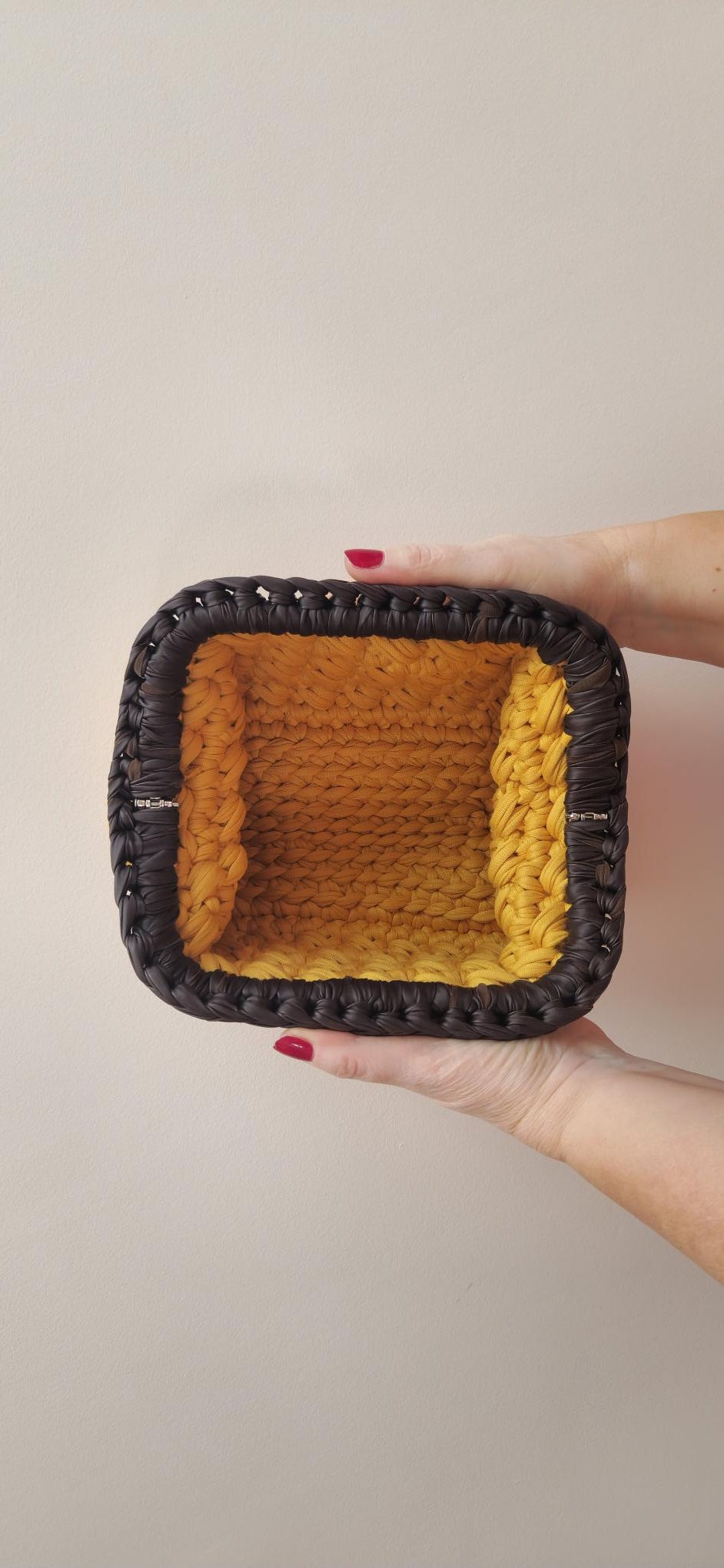 Bimba Medium Clutch Bag - Mustard & Brown