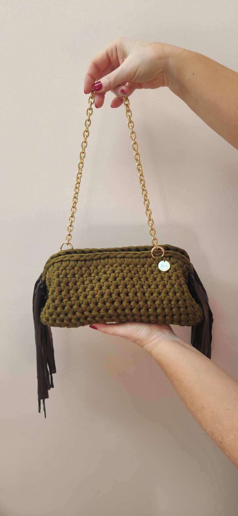 Baguette Large Clutch Bag - Musk Green