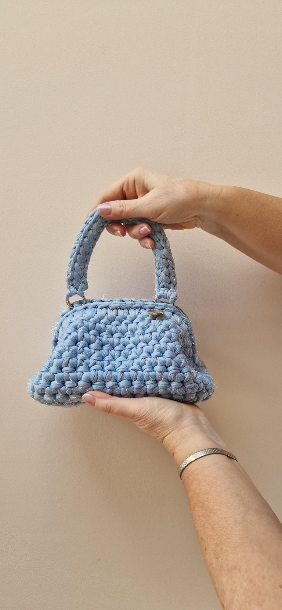 Bimba Small Clutch Bag - Sparkling Light Blue