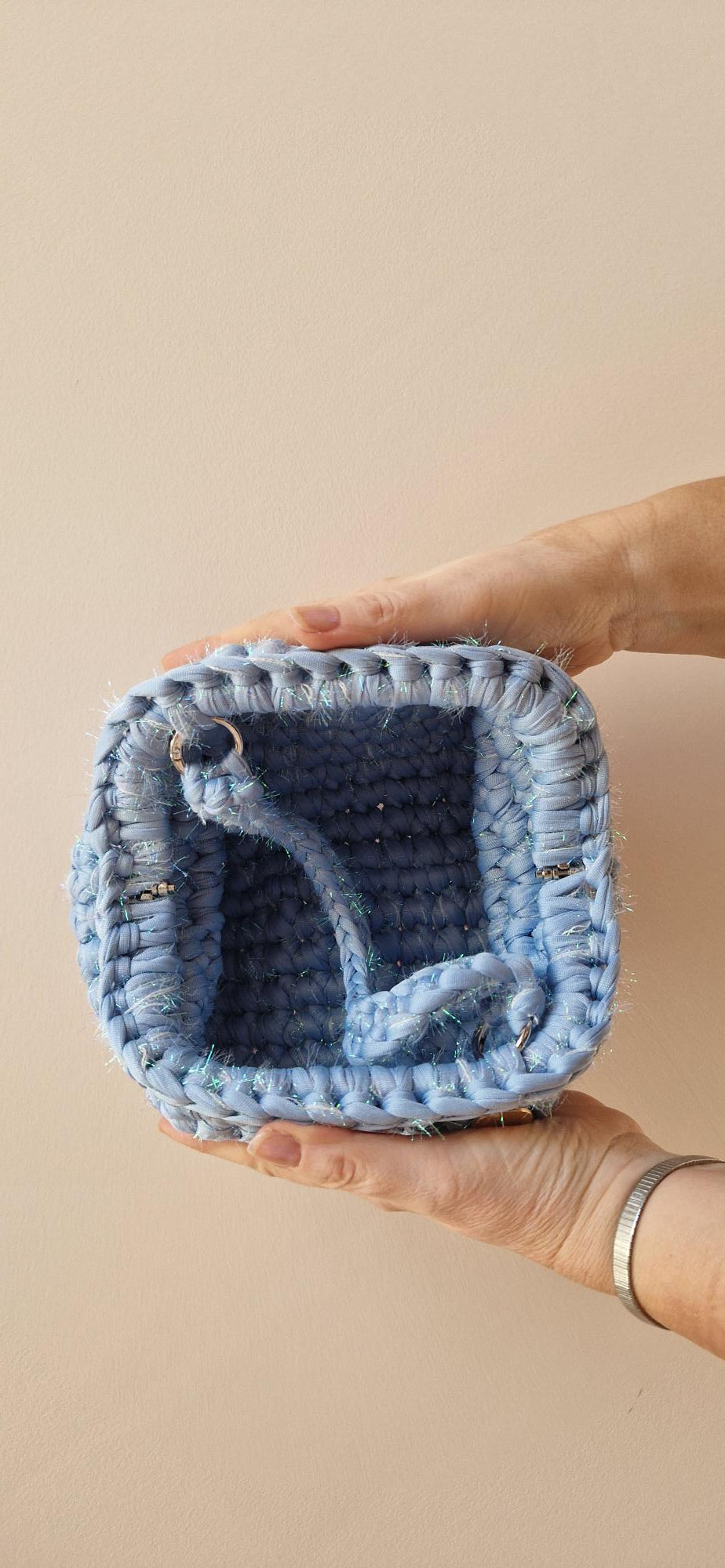 Bimba Small Clutch Bag - Sparkling Light Blue