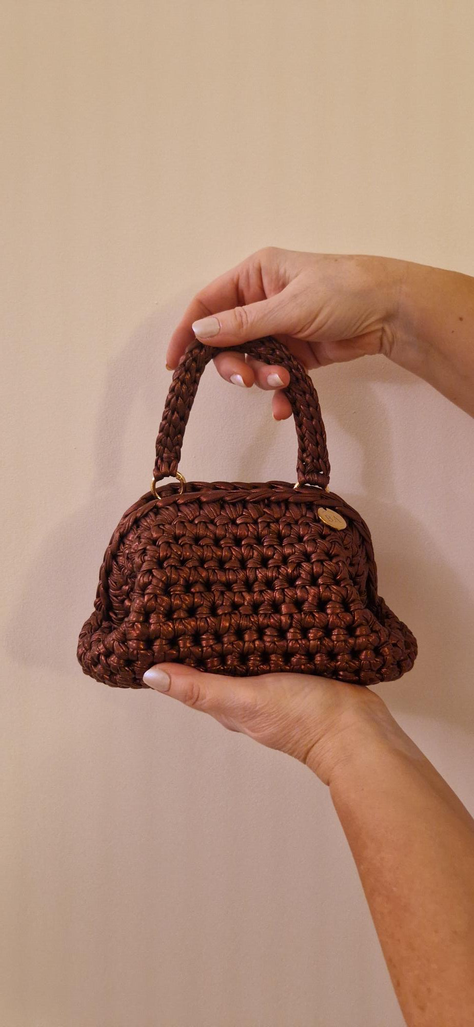 Bimba Small Clutch Bag - Copper