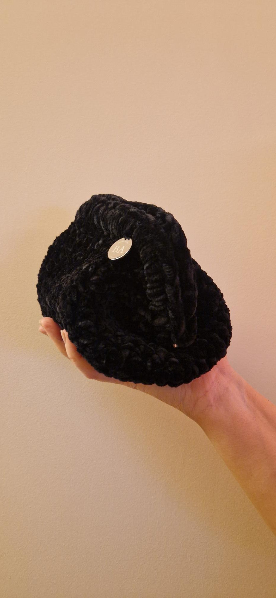 Bimba Small Clutch Bag - Velvet Black