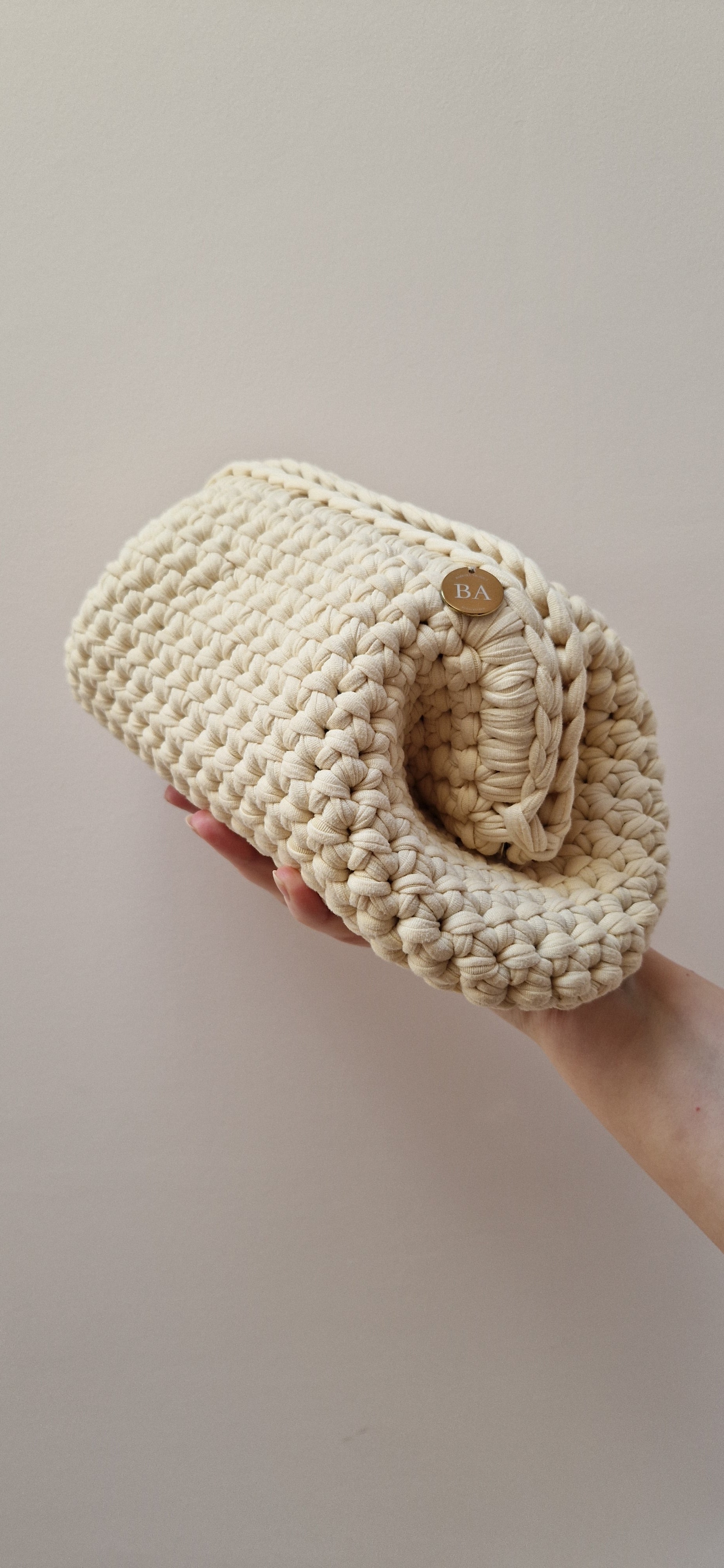 Bimba Medium Clutch Bag - Buttery White